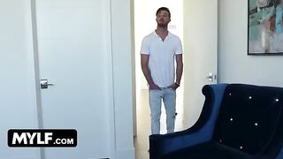 Alix Lynx sat on the guy’s cock balls, making him cum