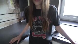 A guy slept through morning coffee with his fit, stunning step-sister