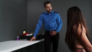 The TSA agent found a toy in the bag and took me to his office