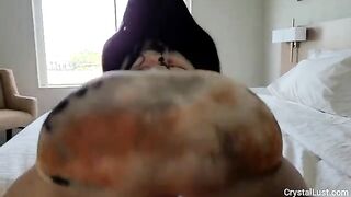 Latina IG model gets her booty covered with cum in hotel room action