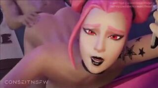 Hentai compilation with FortNite's Haze in 3D animation
