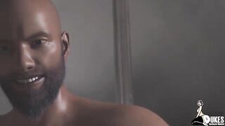 White bitch gets her pussy railed by DILF and BBC in hardcore action