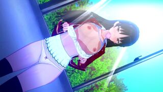 Suzune Horikita desires intimacy with you in a hentai classroom
