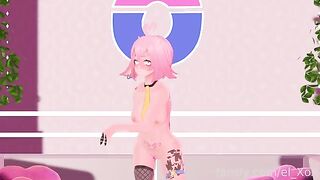 A hot first-time anal experience with a VTuber babe who loves ass play