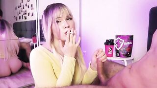 You either suck dick or a cigarette, that's how it goes