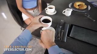 Horny foot fetish nanny Candee Licious seduces with her tiny feet