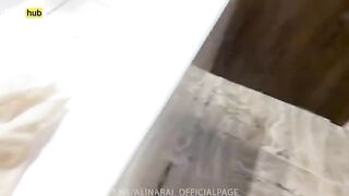 The young guy could not resist his stepmom in the shower, so he acted on impulse