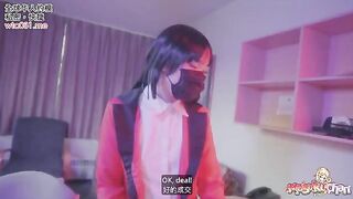 Kakegurui's Yumeko lost a bet, no panties, no condoms, raw sex and cum swallowing