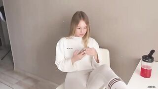 The insolent girlfriend got fucked for throwing her legs on the table