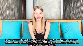 Psychotherapy session for cheating Californiababe, where she admits her lusts