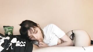 This beautiful girl has a habit of doing something special every morning