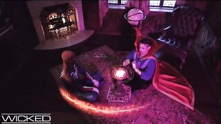 Superhero threesome parody with Deadpool, Captain Marvel, and Spiderman