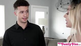 Do you like how wet my pussy is, stepsis asks with a teasing grin?