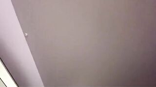 A passionate blonde has sex right in the airport, her huge boobs shake