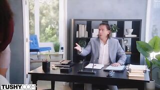 The girl is anal-loving and she wants to impress her new boss
