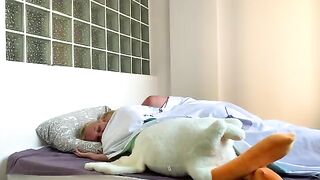 I calmed down my stepsister after she had a nightmare