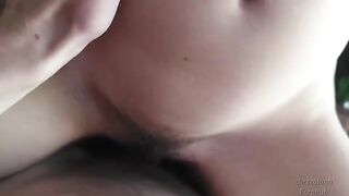 Skinny babe gets fucked and sucks cock on a romantic spring fling
