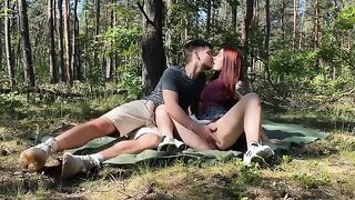 The couple had a passionate and romantic sex on a picnic in the park