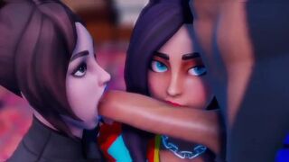 Compilation of blowjobs in Fortnite with the hottest skins