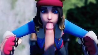 Compilation of blowjobs in Fortnite with the hottest skins