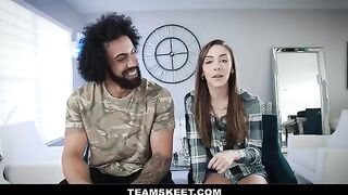 Girl was fucked in crazy poses by her boyfriend, showcasing petite charm