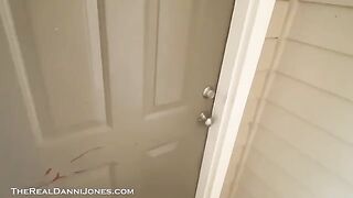 Hot cougar Danni Jones fucks the pizza delivery guy in POV style