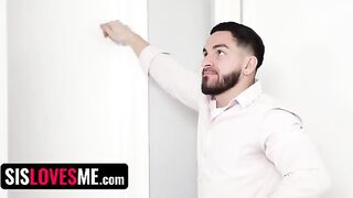 Clever stepsis Vivian Taylor makes her bro cum inside her by force