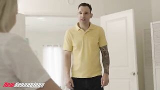 Young teen Britt Blair fucked hard by her boss dad