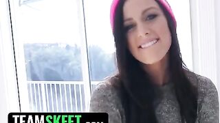 A blue-eyed woman, Whitney Westgate, has sex with her neighbor in a steamy scene