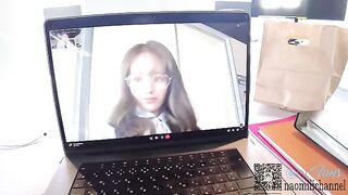 A girl came to my office for an exclusive Zoom sex session