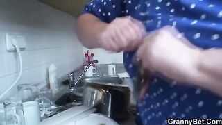 80 years old hot grandma enjoys sex with a young boy