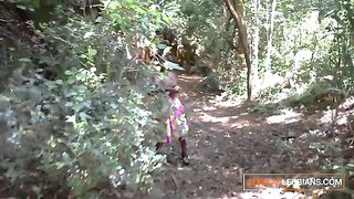 African lesbians experiment with homemade sex and pussy licking in this steamy video