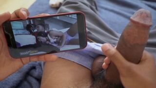 Lil D rubs one out to his own video starring Julz Gotti, damn meta