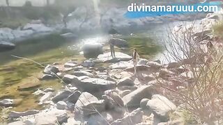Babe Divina Maru fucked in public by a stranger in Cordoba