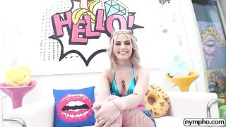 Petite teen nympho Chanel Camryn gets her pussy railed hard in HD