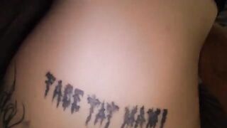 Passionate woman gets a portion of sticky semen as a reward for her work from her boyfriend