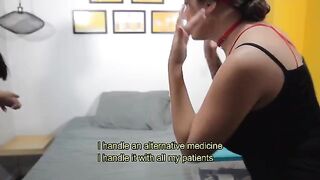 Doctor's visit calms patient's condition with intense anal therapy