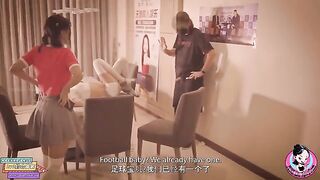 An Asian girl joins the soccer club and shows her skills in a steamy threesome