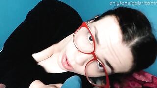 Redhead nerd gets fucked while her mom is around