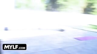 Hot milf Tia Cyrus gets her pussy railed by horny landlord in yoga pants