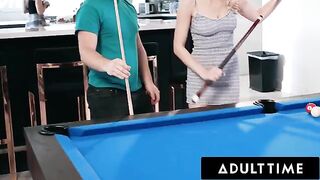 Roommates Paige Owens and Kay Lovely use a stud as a sex toy