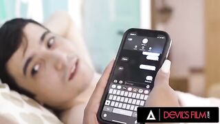 Sophia Leone teaches her BF a lesson in unfaithfulness with a bold move