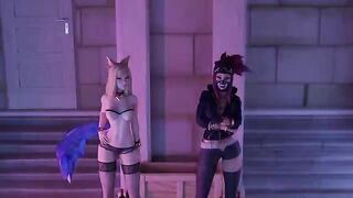Ahri is posing nude and getting fucked in a casting session on xxx
