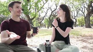 How a park visit ends with a public blowjob?