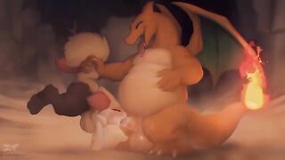 A hot Fire-type Pokémon scene that you will enjoy