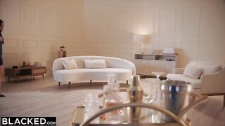 Petite dark-haired beauty Xxlayna gets her tight pussy stuffed with BBC