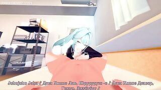 Beautiful girl fucked by a man with a big dick in HD