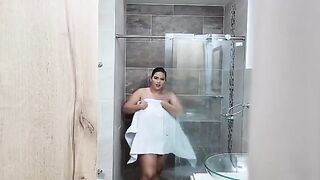 I spied my stepsister in the shower and she let me have my way with her tight ass