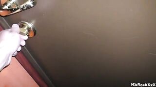 A stalker is following his prey and penetrates her small pussy