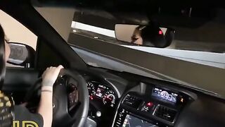 Babe fucked in her car by a stranger’s cock